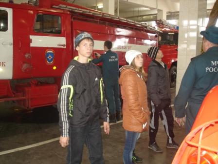 29 апреля дети из нашего детского дома со своим педагогам  посетили ТПУ ФГКУ «5 отряд федеральной противопожарной службы Томской области».